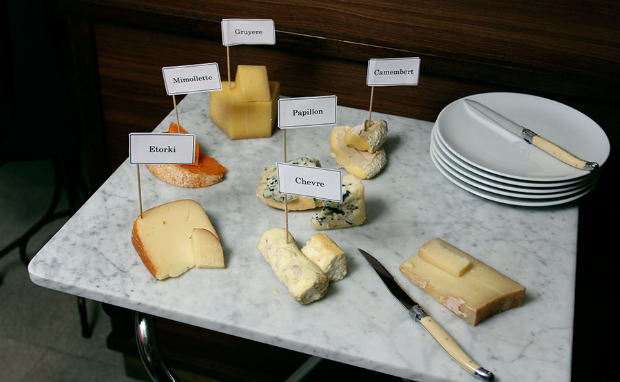 La seleccin de quesos de La Brasserie