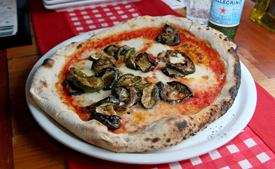 Pizza vegetariana de zucchinni - Signore Pizza