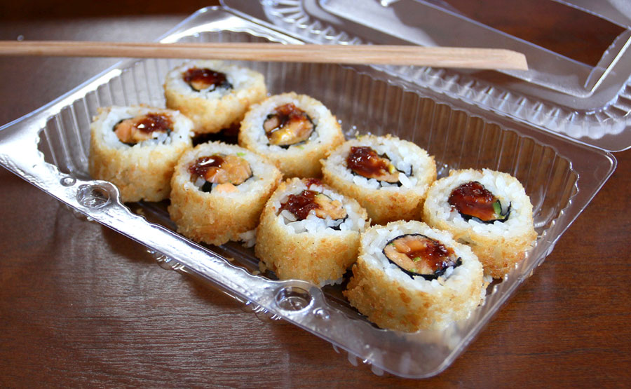 Panko Roll con salmn spicy - Ichiban