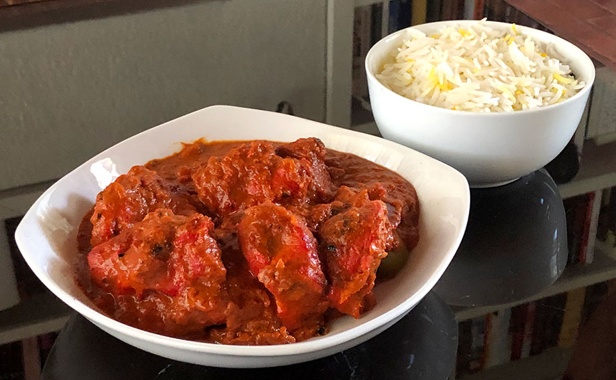 Murgh Tikka Makhni, polo en salsa de tomates y especias - Rishtedar - Providencia