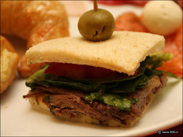 Detalle de Sandwich de Tapapecho de Wag - NH Restaurante