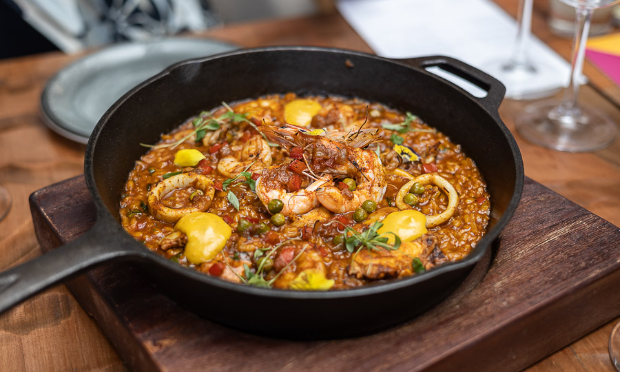 Arroz meloso de mariscos