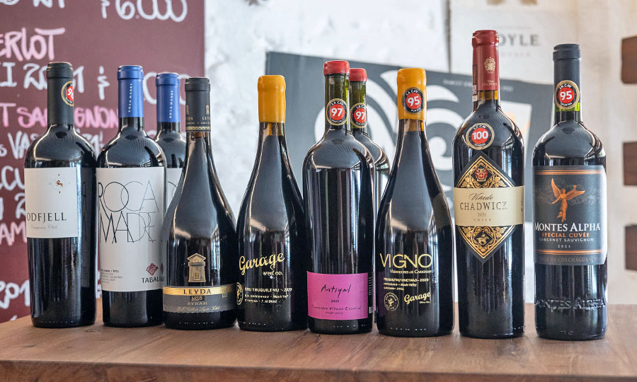 Selección de los mejores vinos catados mostrados a la prensa especializada