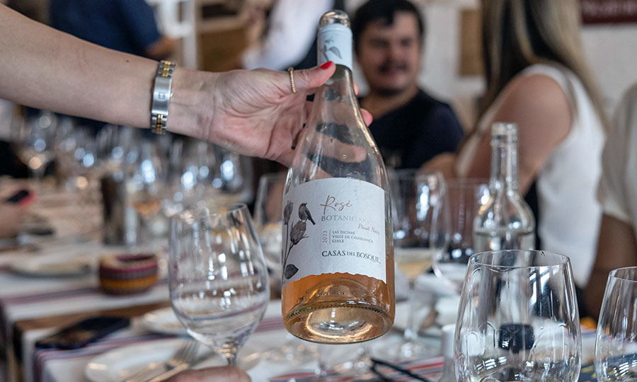 Vino degustado en el evento de lanzamiento de la Guía Mesa de Cata 2024 en Baco