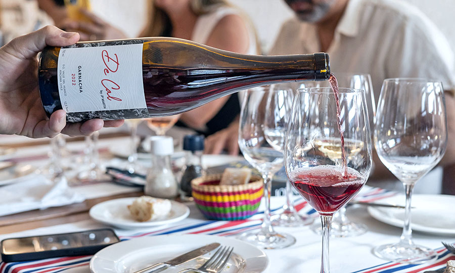 Vino degustado en el evento de lanzamiento de la Guía Mesa de Cata 2024 en Baco