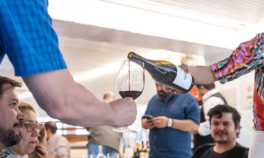 Vino degustado en el evento de lanzamiento de la Guía Mesa de Cata 2024 en Baco