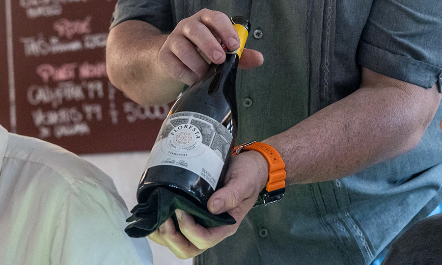 Vino degustado en el evento de lanzamiento de la Guía Mesa de Cata 2024 en Baco