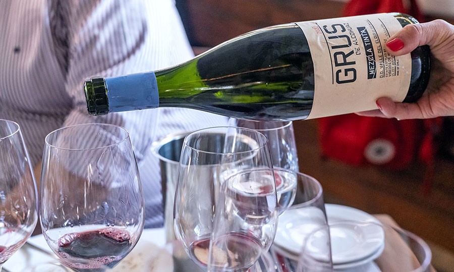 Vino degustado en el evento de lanzamiento de la Guía Mesa de Cata 2024 en Baco