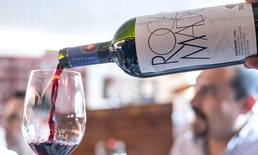 Vino degustado en el evento de lanzamiento de la Guía Mesa de Cata 2024 en Baco