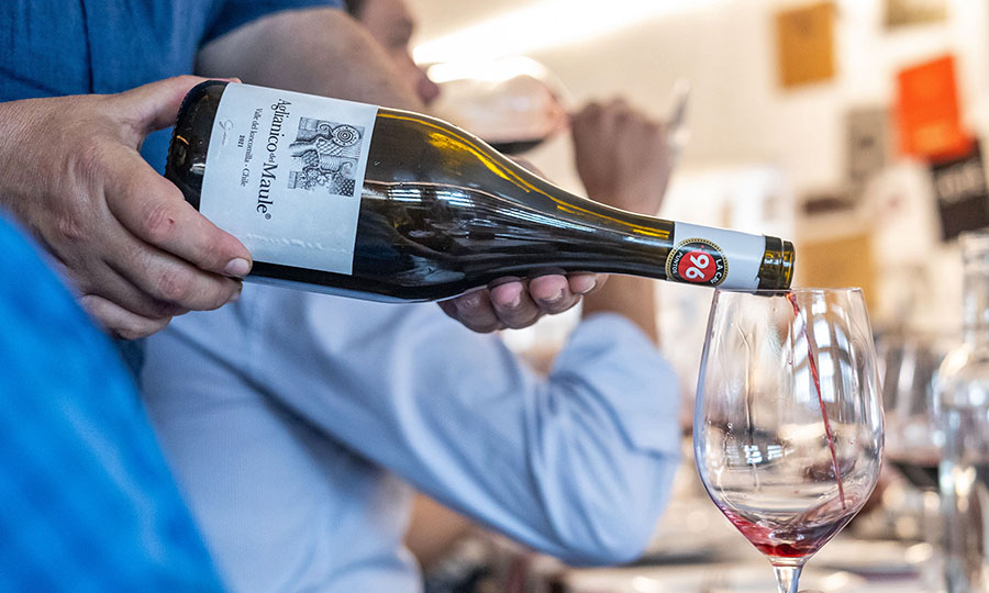 Vino degustado en el evento de lanzamiento de la Guía Mesa de Cata 2024 en Baco