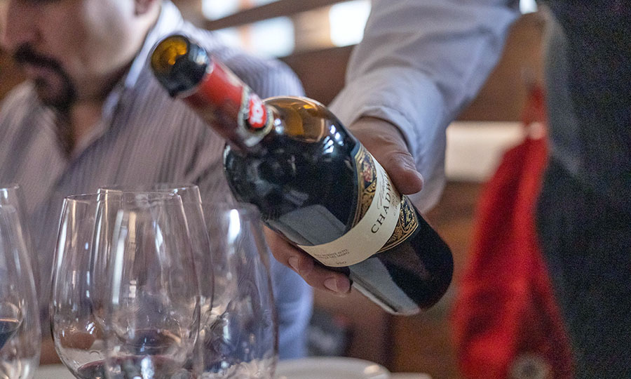 Vino degustado en el evento de lanzamiento de la Guía Mesa de Cata 2024 en Baco
