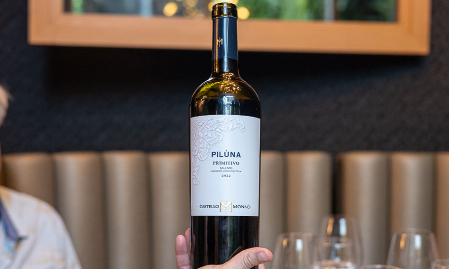 Vino maridaje: Primitivo Piluna