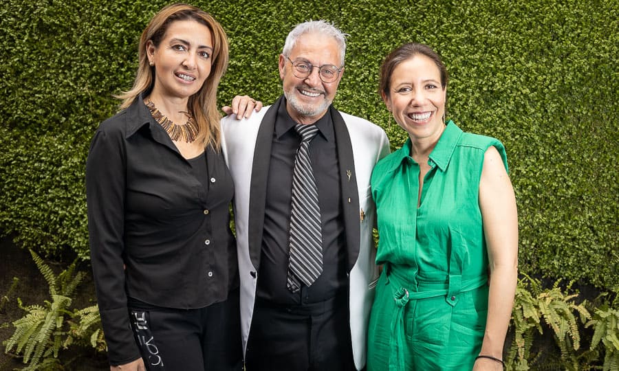 Gigliola Geminiani, Alessandro Tridenti y Carla Urrunaga