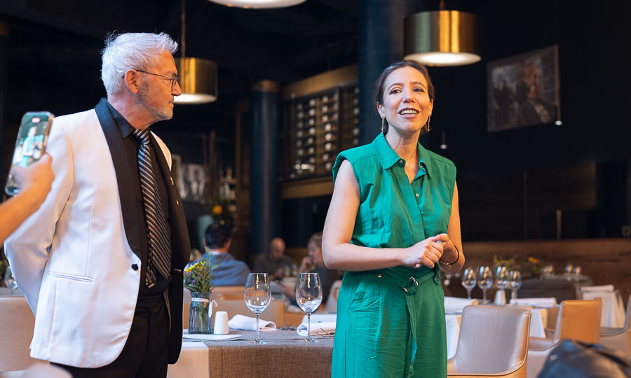 Chef Alessandro Tridenti y Carla Urrunaga