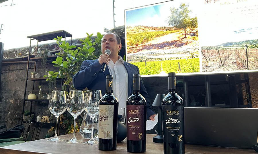 Presentación de los vinos de Kaune