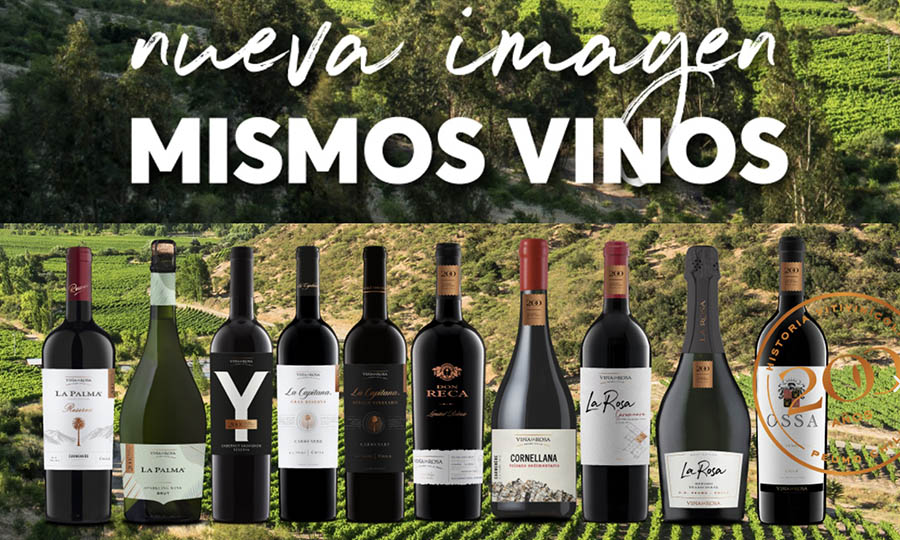 Nueva imagen de los vinos de Viña La Rosa