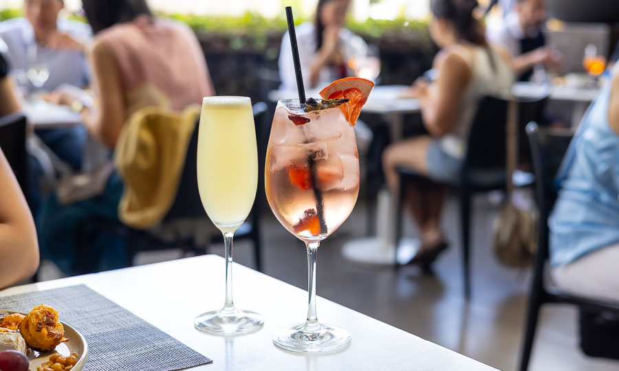 opciones de coctelera en el brunch