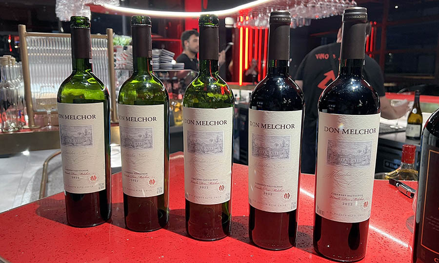 Vinos, coctelera y servicio de bar del evento