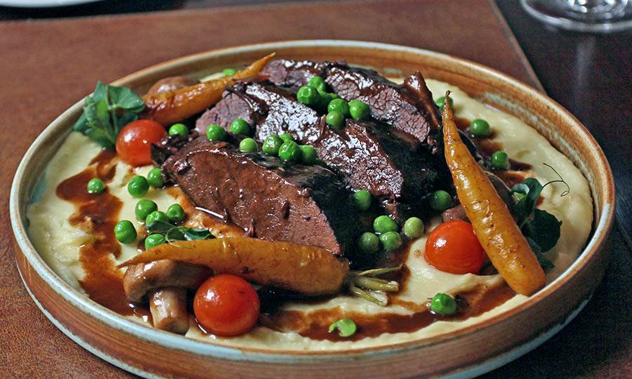 Plateada estofada al vino tinto