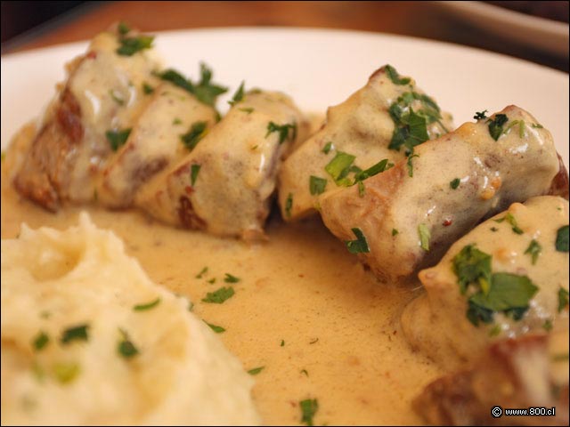 Presentaci�n del Solomillo en salsa de Mostaza - Les Comperes