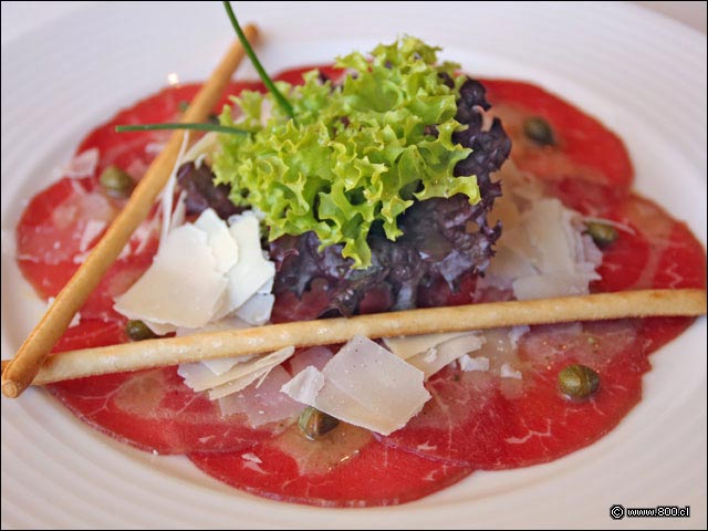 Carpaccio de Filete del restaurante Entre Ros - Entre Ros (Rengo)