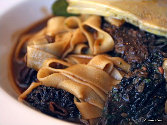 Hongos Morrilla en Papardelle con Foie Grass - Entre Ros (Rengo)