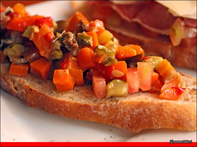 Bruschetta de caponata - Ma que cosa - Vidaparque