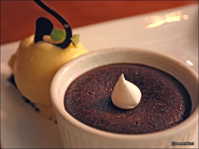 Detalle del postre Chocolat�simo - Ma que cosa - Vidaparque