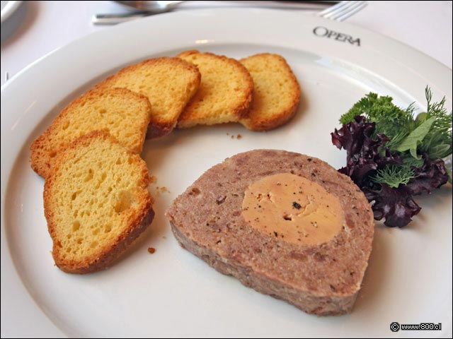Rillete de pato relleno con Foie Grass