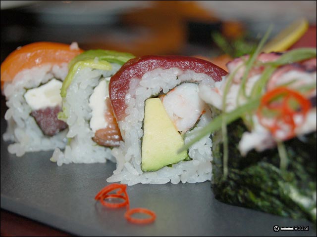Primer plano sushi - Lobby Bar (Sheraton Santiago)