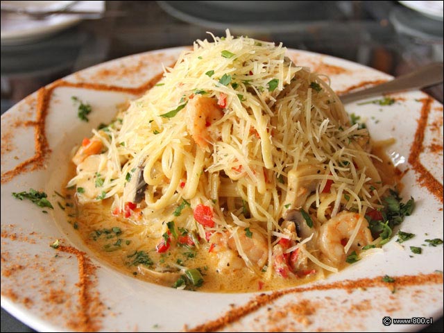 Cajun Shrimp & Centolla Pasta - Tony Romas (Parque Arauco)