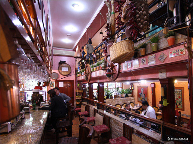 Saln interior del restaurantes El Txoko Alavs