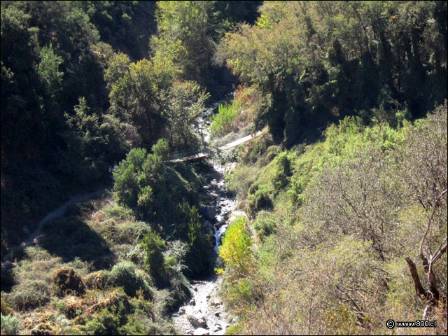 Puente colgante visto desde arriba - Parque Natural Aguas de Ramn
