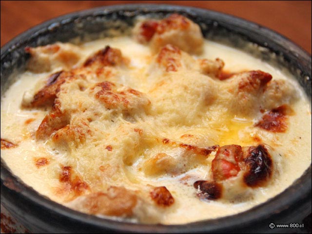 Ostiones Gratinados del restaurante Caleta Lastarria - Caleta Lastarria