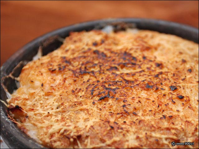 Chupe de Camar�n Jaiba del restaurante Caleta Lastarria - Caleta Lastarria