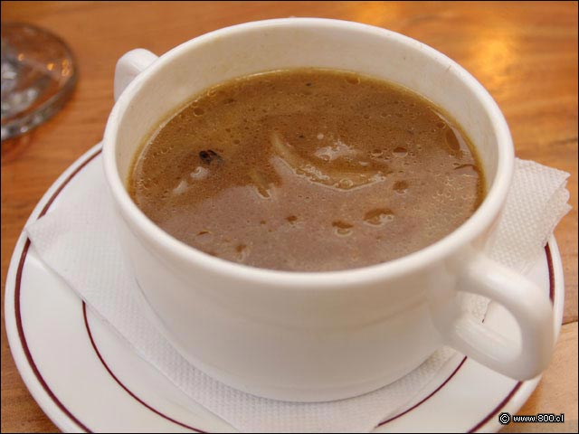Sopa de Cebolla del restaurante Peyo Lo Encalada
