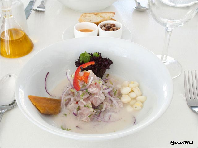 Cebiche de Corvina del restautanre Cebicher�a Constituci�n - Cebicher�a Constituci�n