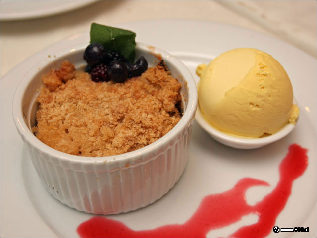 Crumble de Manzana y Membrillo - Divertimento Chileno