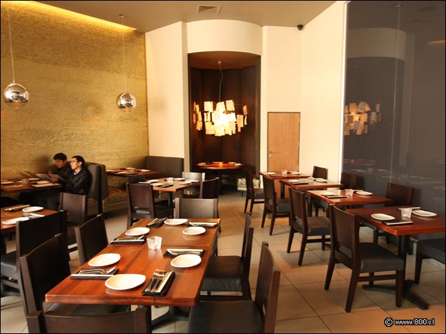 Detalle de las mesas y privado - P.F. Changs  (Boulevard Parque Arauco)