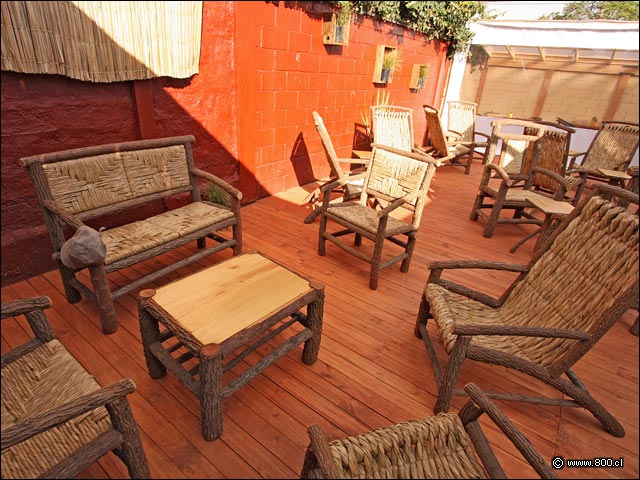 Living en la terraza - La Waffleria (Vitacura)