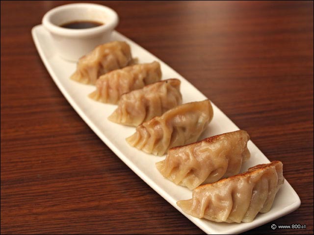 Dumplings de Cerdo - P.F. Changs  (Boulevard Parque Arauco)