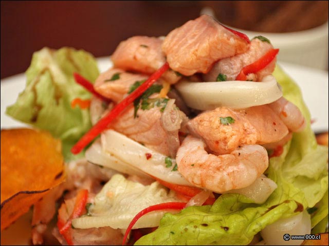 Detalle de Cebiche del restaurante de hotel Amaranto - Amaranto