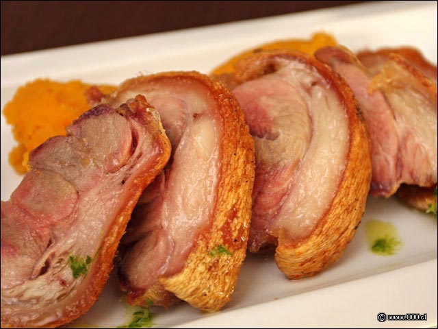 Detalle de Pernil Crocante del restaurante de Hotel Amaranto - Amaranto