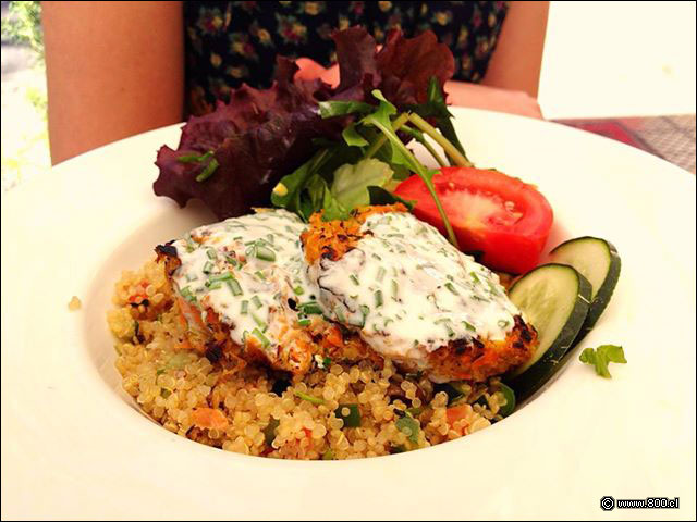 Hamburguesas mediterrnea con Quinoa  - El Verde, que te quiero verde