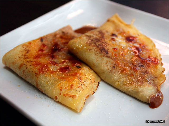 Clsicos Panqueques con manjar de postre - Giratorio