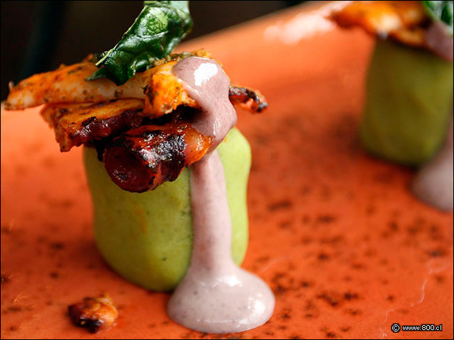 Detalle de Causa de Pulpo - La Mar Cebichera