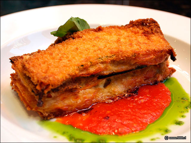 Lasa�a de vegetales en Tempura - Brick (Radisson Plaza Santiago)