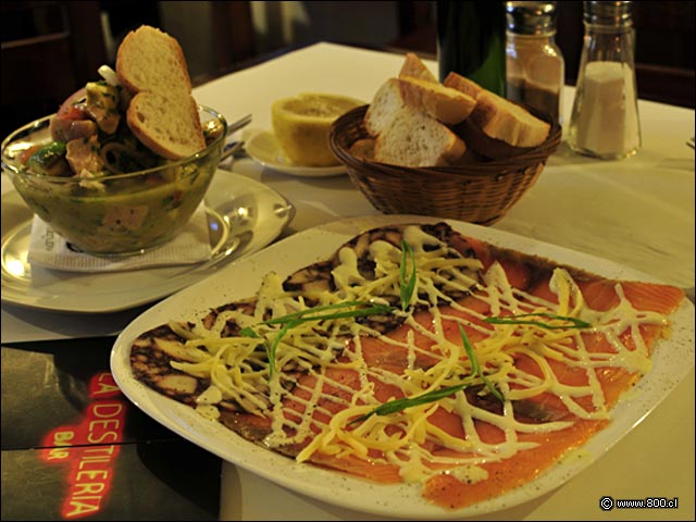 Trio de carpaccio