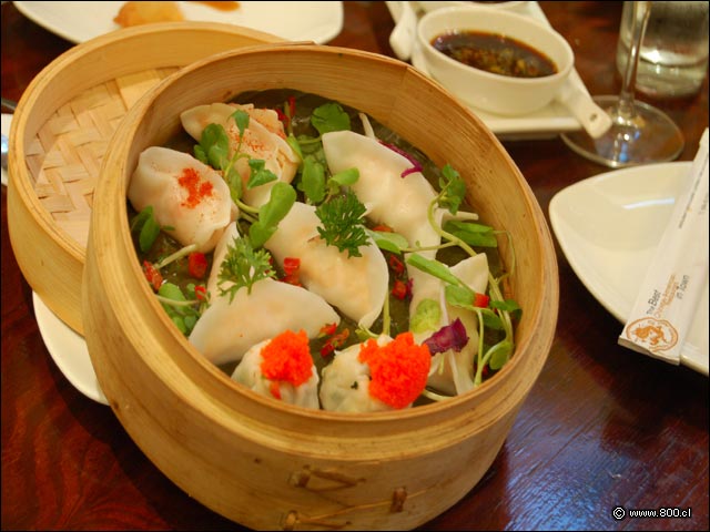 Vaporera con dumplings - Palacio Danubio Azul (PDA)