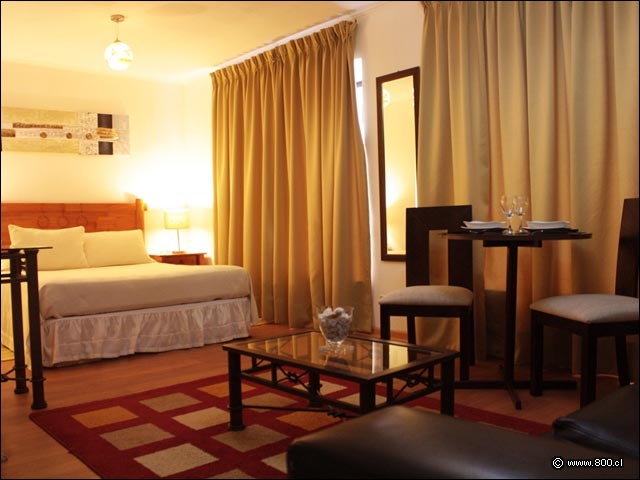Departamento 1 Ambiente, vista al dormitorio - Prince Apart Hotel (Santiago)
